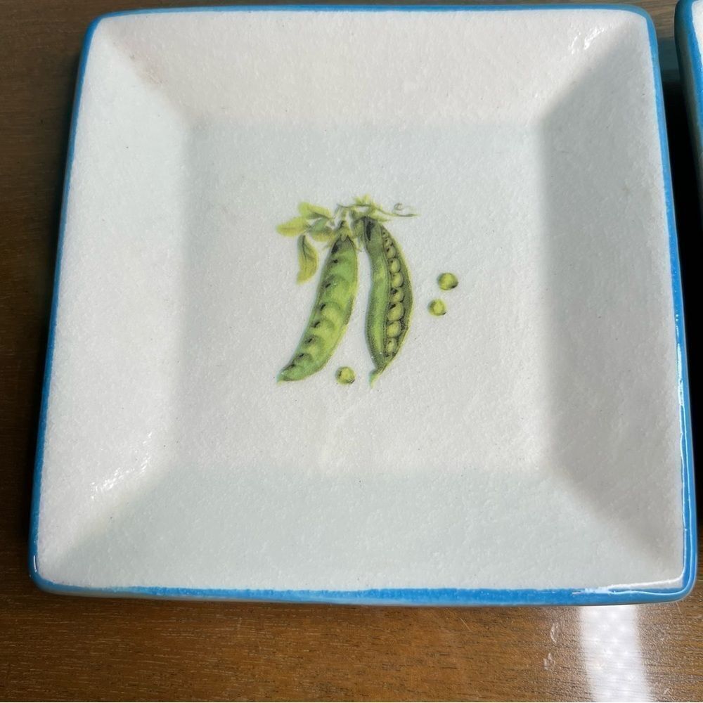 Williams Sonoma vintage made in Italy snack plates veggies - Picture 3 of 6